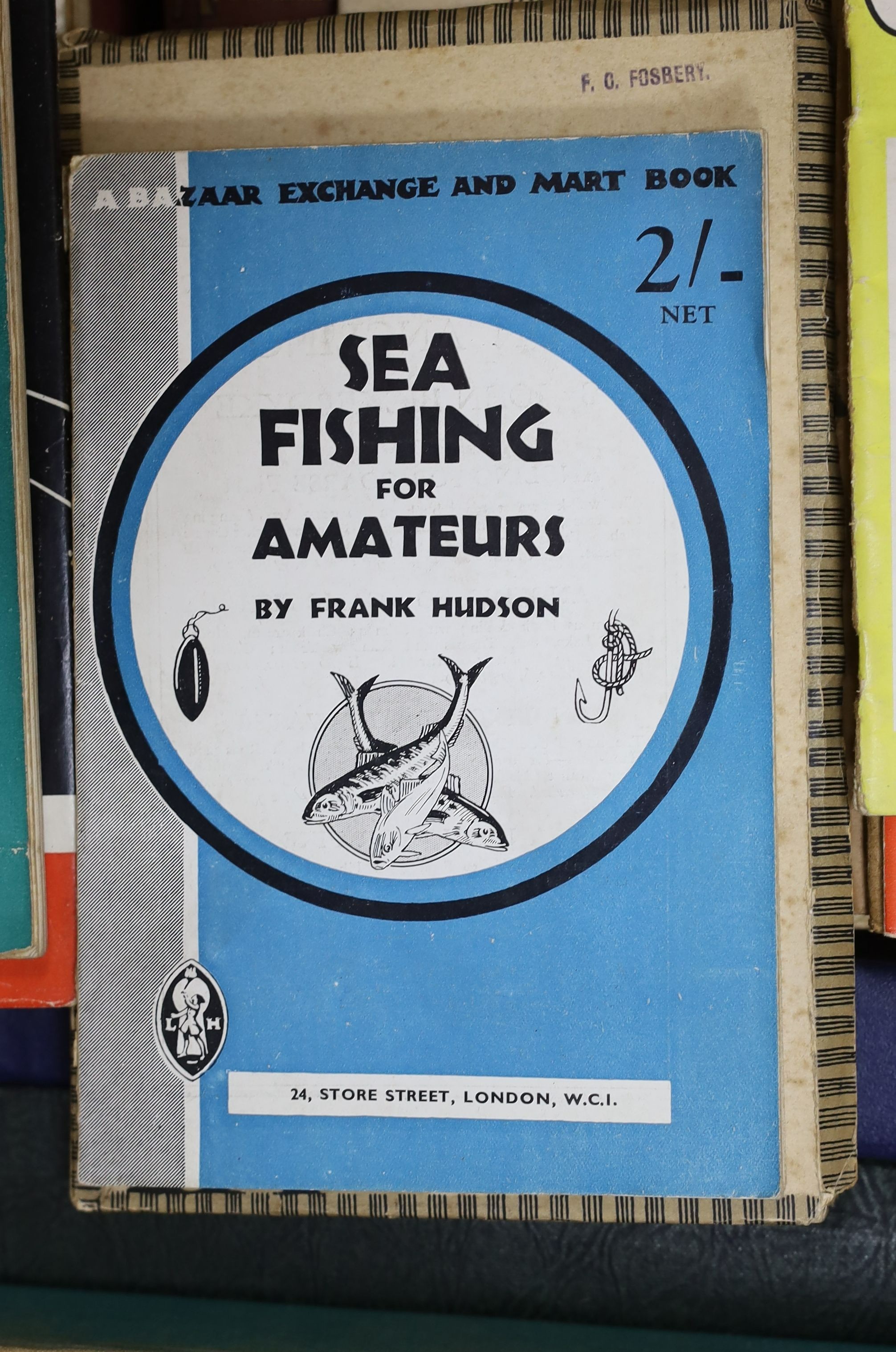 Collection of books on fishing, fish and other country pursuits